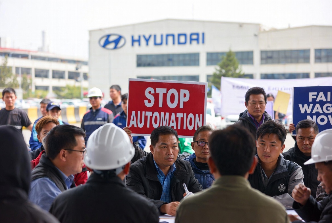 South Korea’s Hyundai Workers Strike Over Humanoid Robots: Sci-Fi Scenarios Meet the Assembly Line
