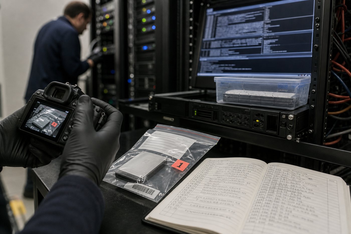 Die forensische Prüfung verbindet Gitea- und HTTP-Logs mit Containerprozessen, temporären Dateien, Zugangsdaten und ausgehenden Verbindungen.