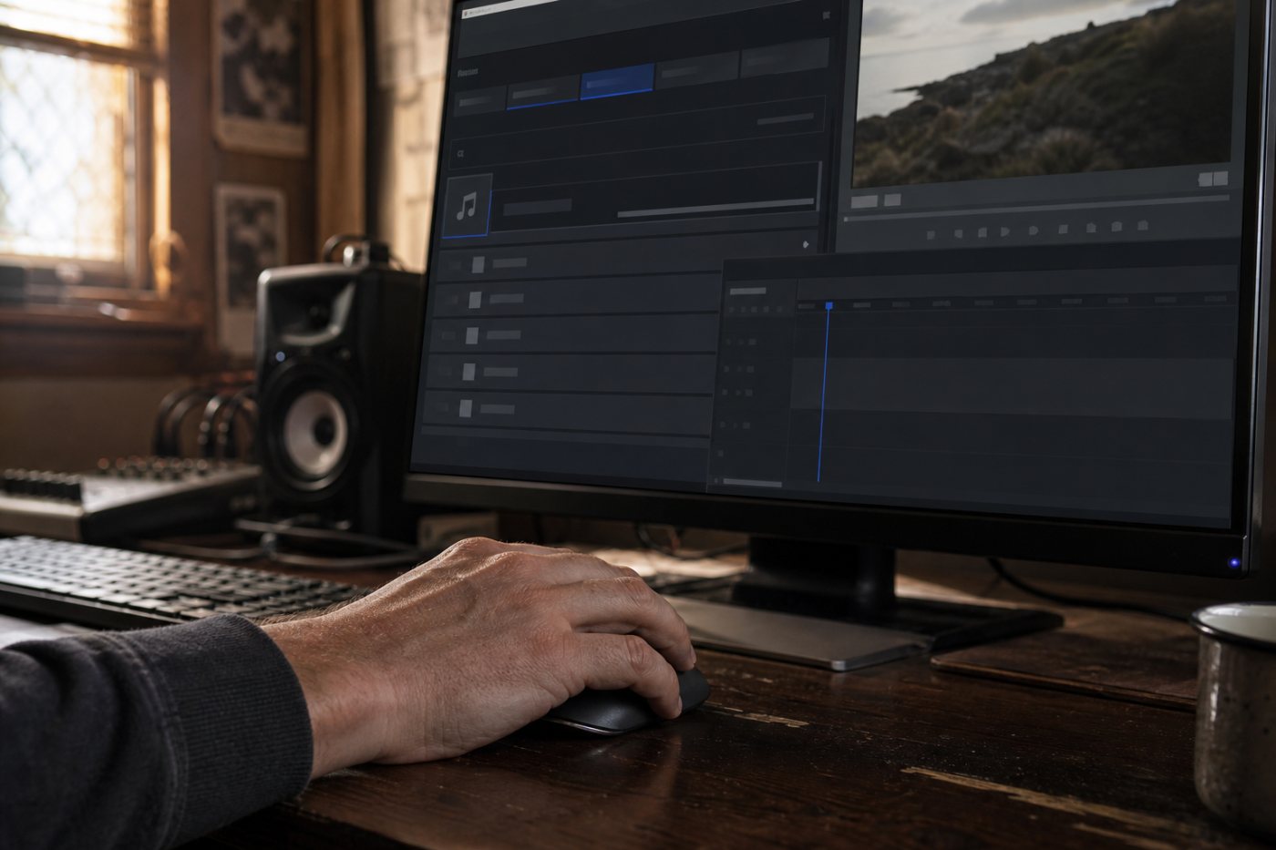 A U.S. YPP creator checks Creator Music eligibility before choosing a track for a long-form YouTube video.