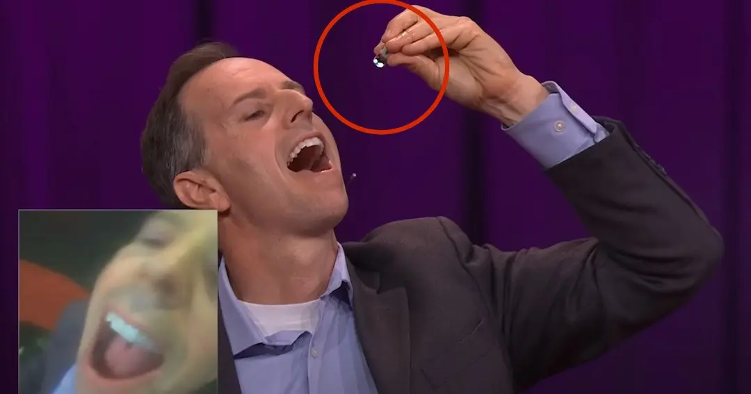 Man Swallows Pill Containing Wireless Camera Live on Stage, Streams Inside of Body for Audience