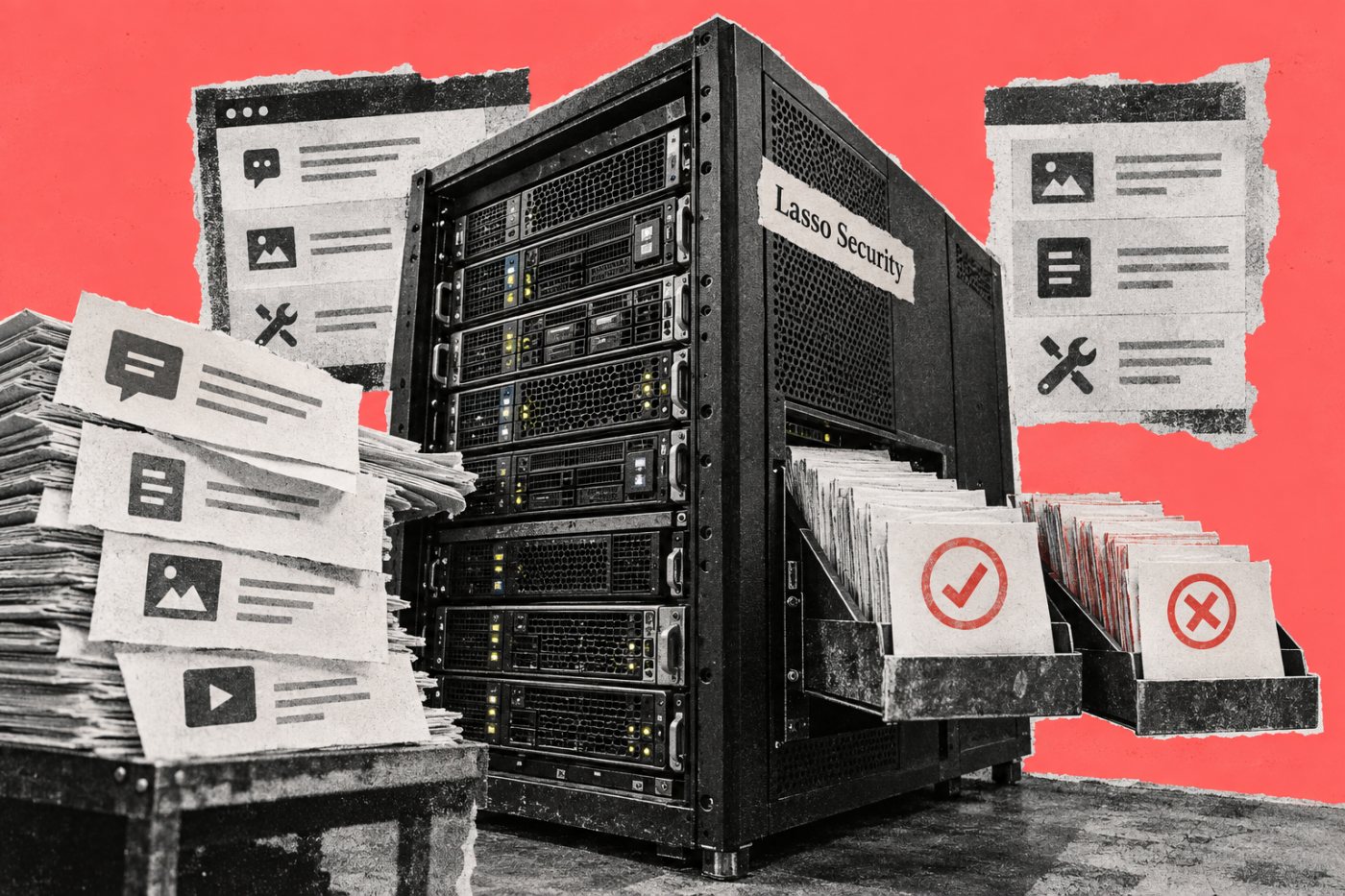 LEAP memeriksa masukan, keluaran, dan tindakan agen AI pada server berbasis CPU.