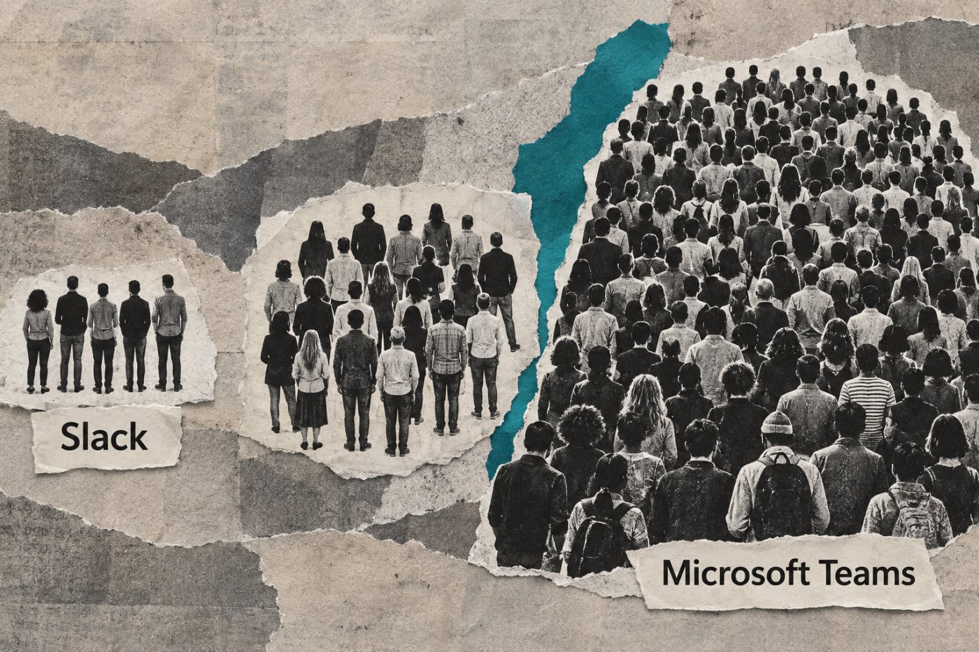 A Slack és a Microsoft Teams havi előfizetési költsége öt-, húsz- és százfős csapatnál.