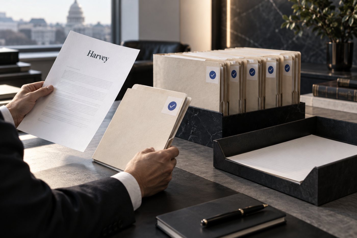 Tỷ lệ sử dụng Harvey tại Am Law 100 được tách khỏi dữ liệu doanh thu và người dùng chưa công bố