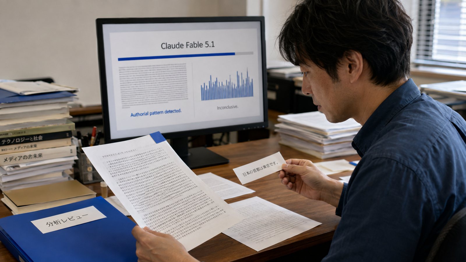 Claude Fable 5.1に見えない透かし、短文と校正では判定しにくい