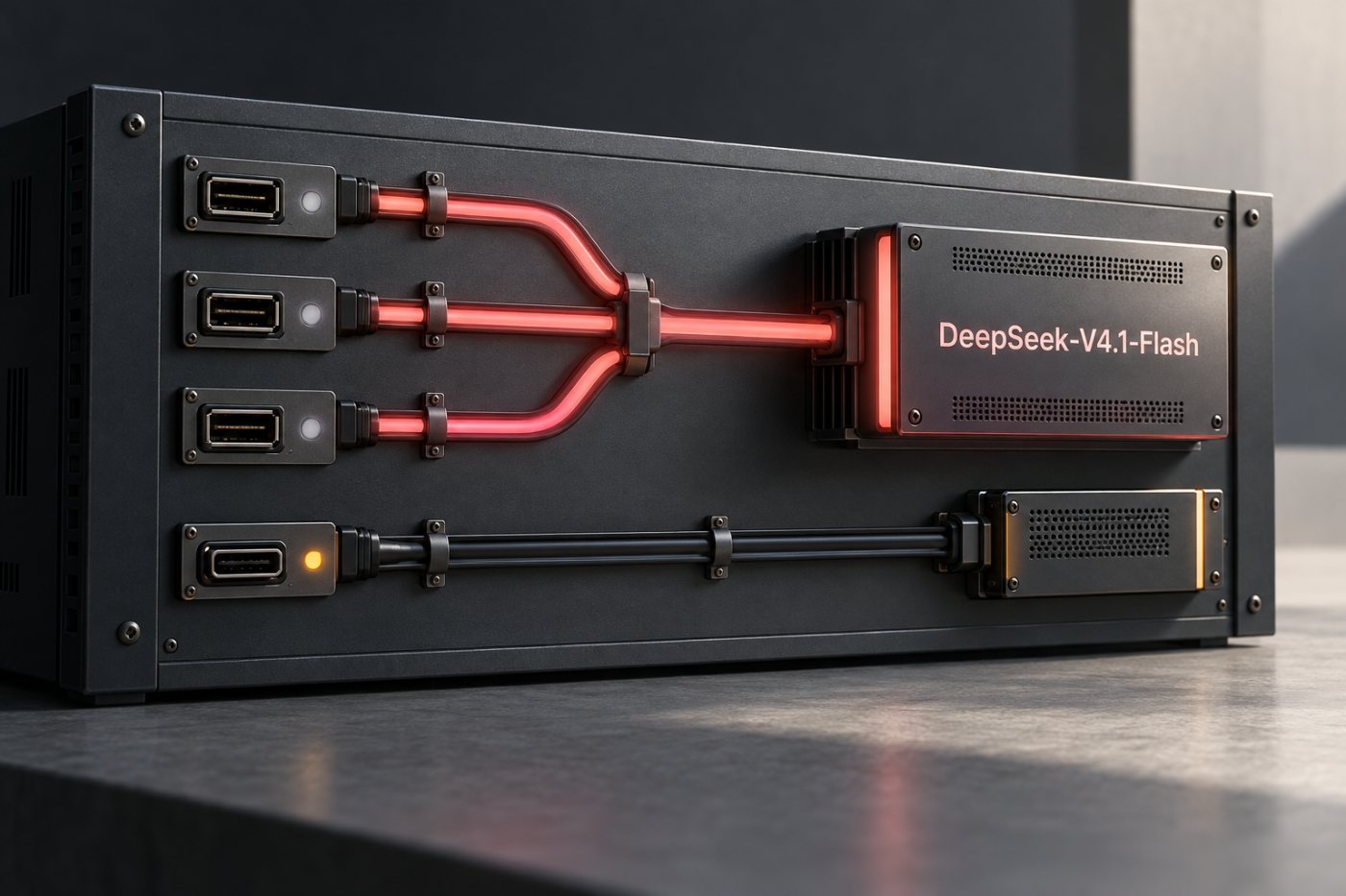 기존 Flash 모델 ID와 신규 deepseek-flash 호출이 V4.1-Flash로 연결되는 호환 구조