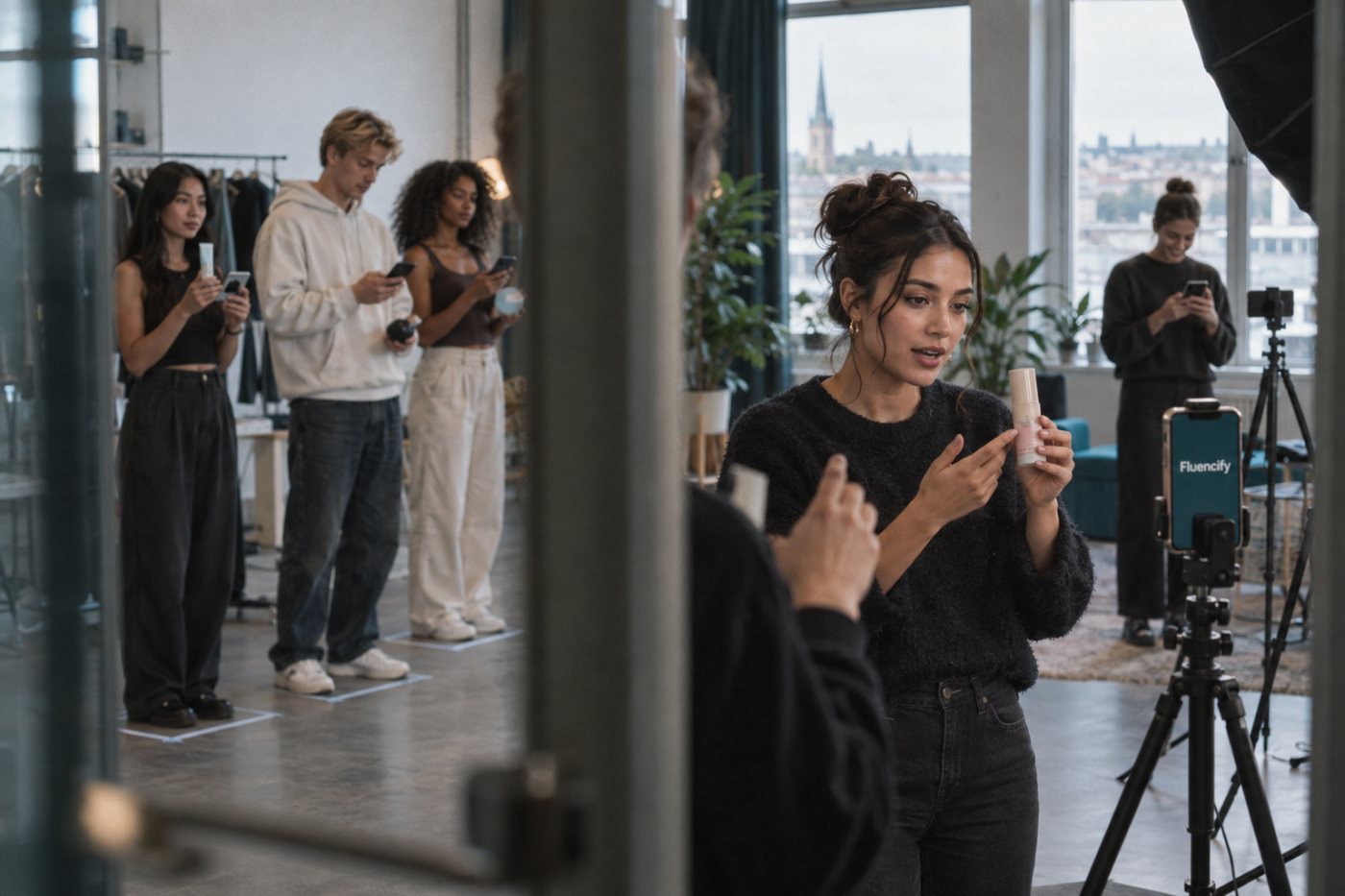 Une campagne Fluencify progresse de la sélection d’un créateur au brief, au tournage et à la finalisation opérationnelle.