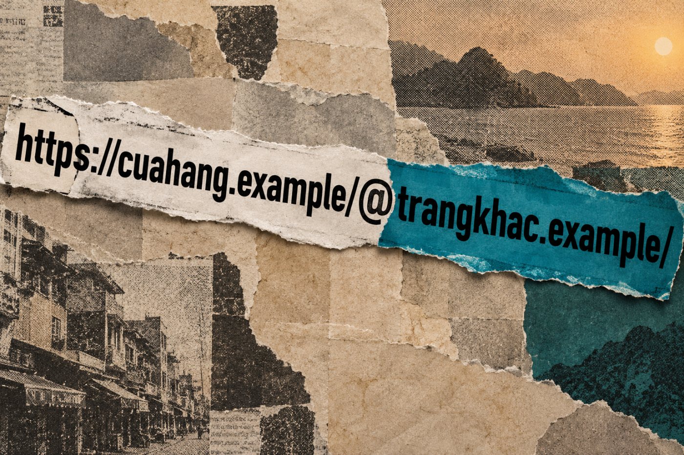 Địa chỉ ví dụ cho thấy tên miền sau ký tự @ là nơi trình duyệt thực sự kết nối.