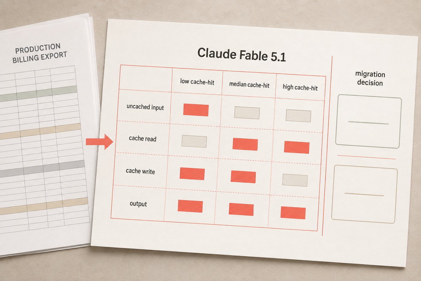 Claude Fable 5.1 migration-এর আগে পৃথক token শ্রেণি ও cache-hit scenario দিয়ে cost worksheet