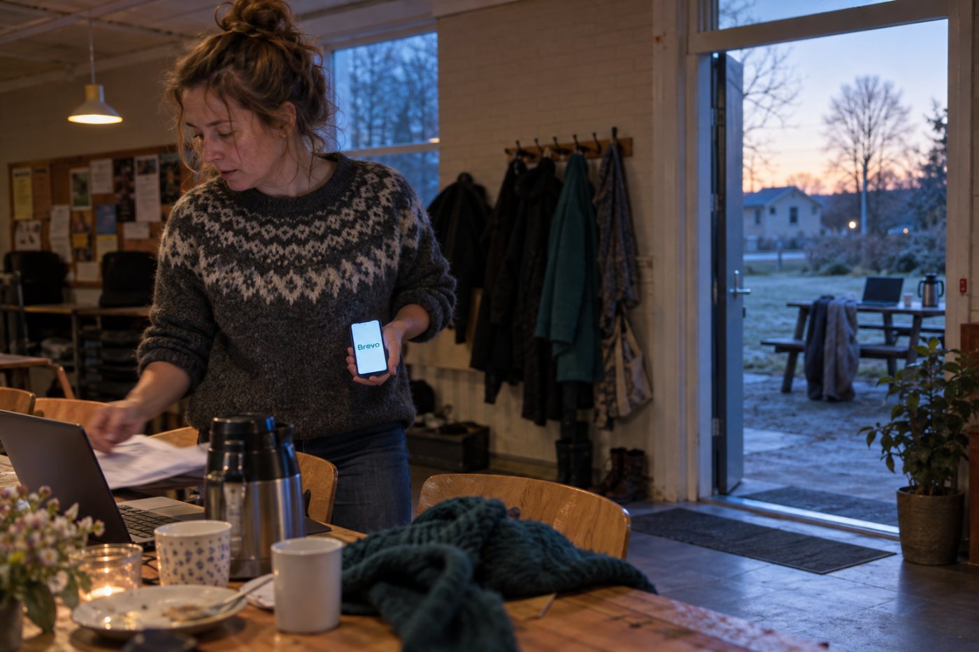 En udsendelse til 500 kontakter overstiger Brevos gratis daglige grænse på 300 mails.
