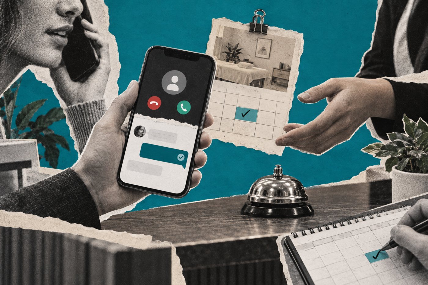 Un agent HeyDiga transforme une demande par téléphone ou messagerie en rendez-vous confirmé.