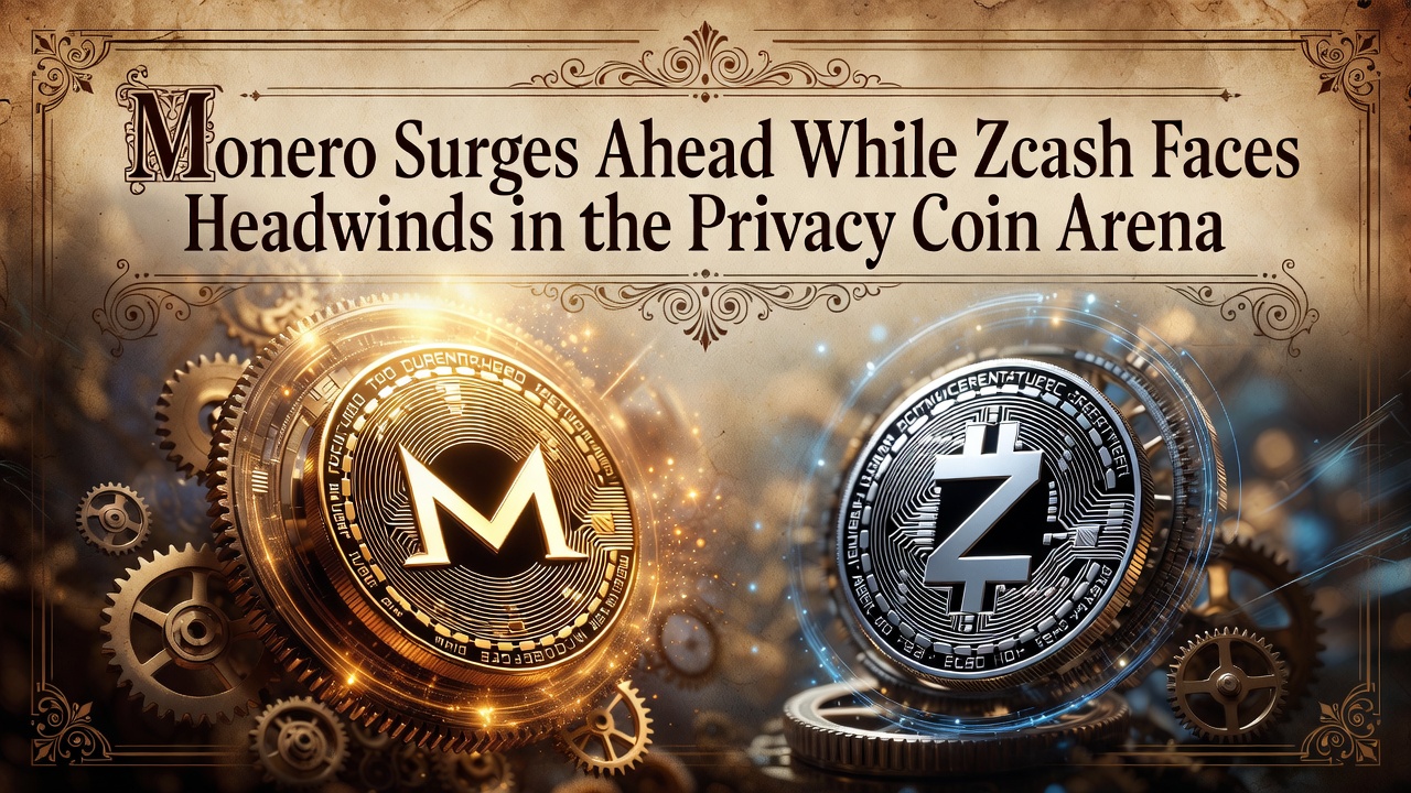 Monero Surges Ahead While Zcash Faces Headwinds in the Privacy Coin Arena