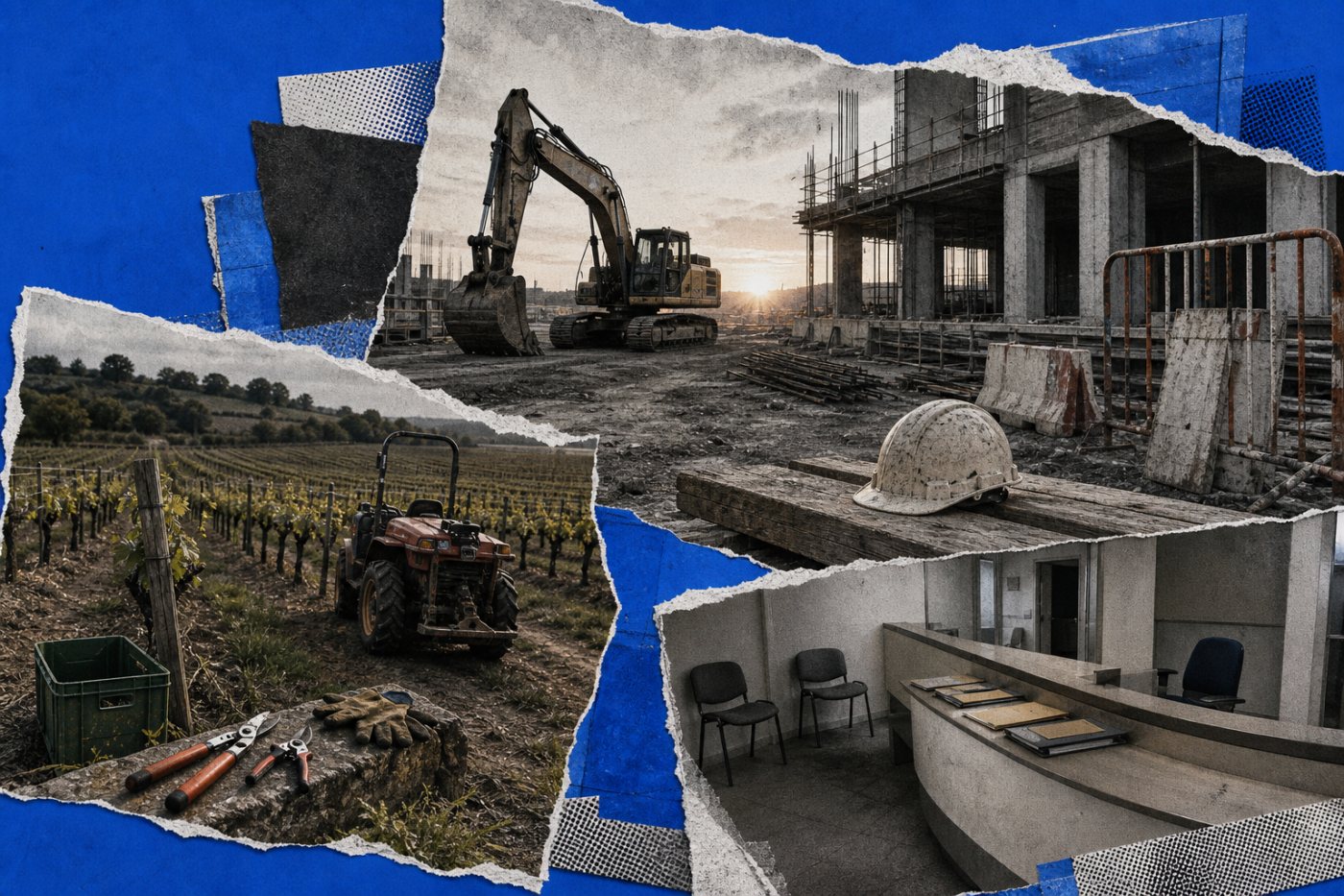 Baisse des effectifs salariés dans la construction, l’agriculture et l’intérim au deuxième trimestre 2026