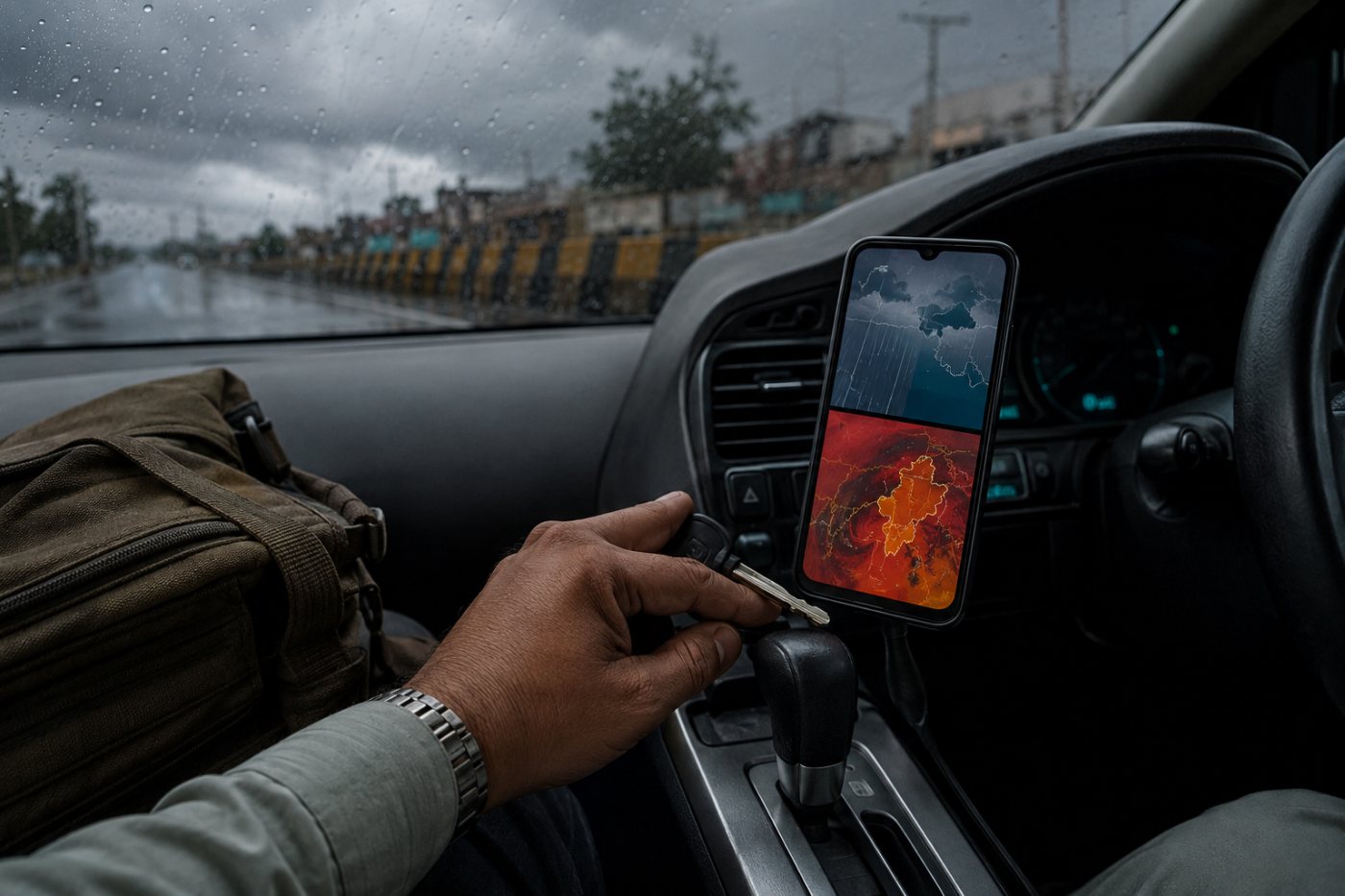 AI prediction سے اختلاف کے باوجود فعال PMD warning کے مطابق سفر روکنے کا فیصلہ