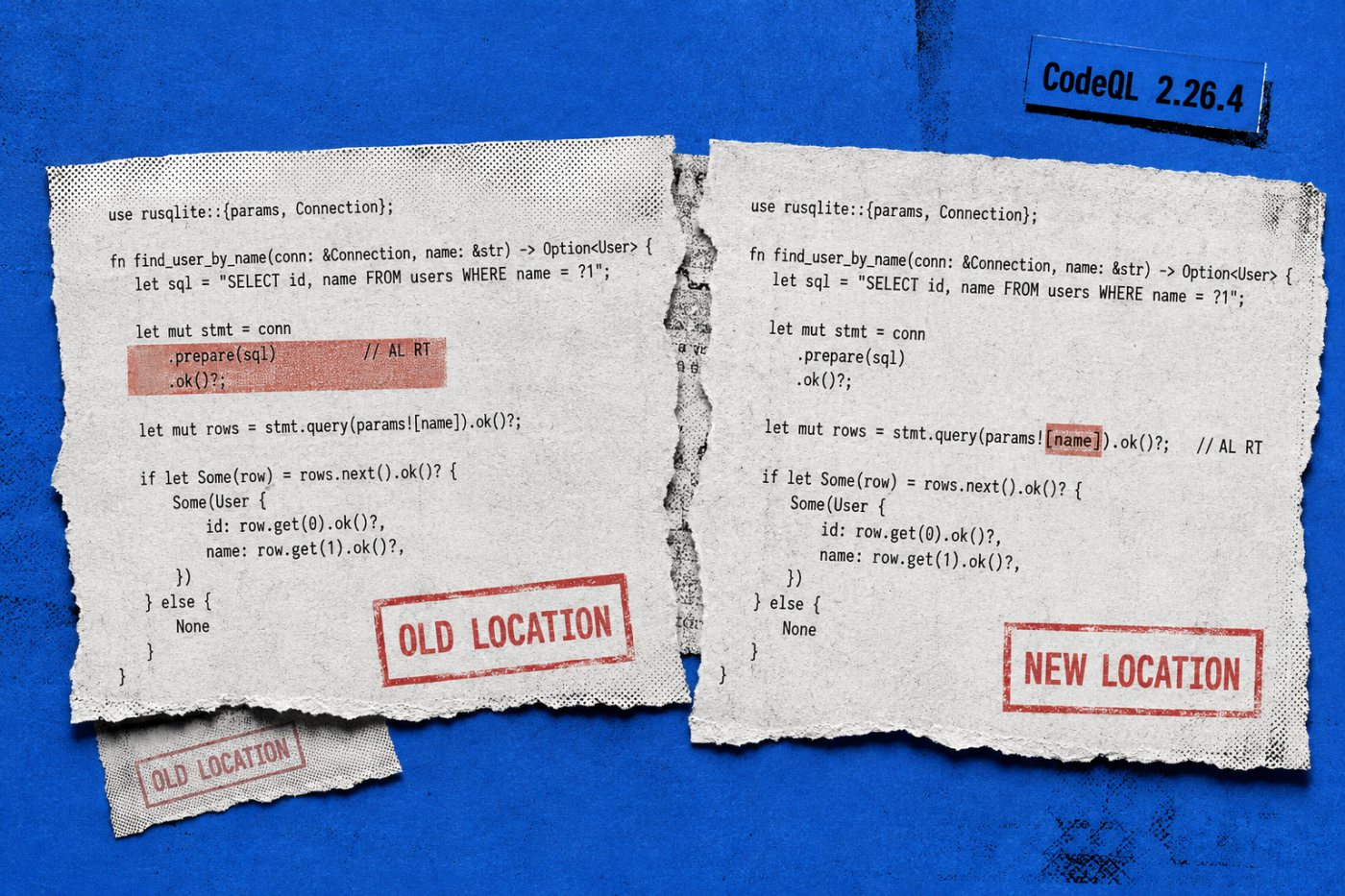 Aynı Rust veri akışı uyarısı, CodeQL 2.26.4 ile daha hassas kaynak veya hedef konumuna taşınıyor.