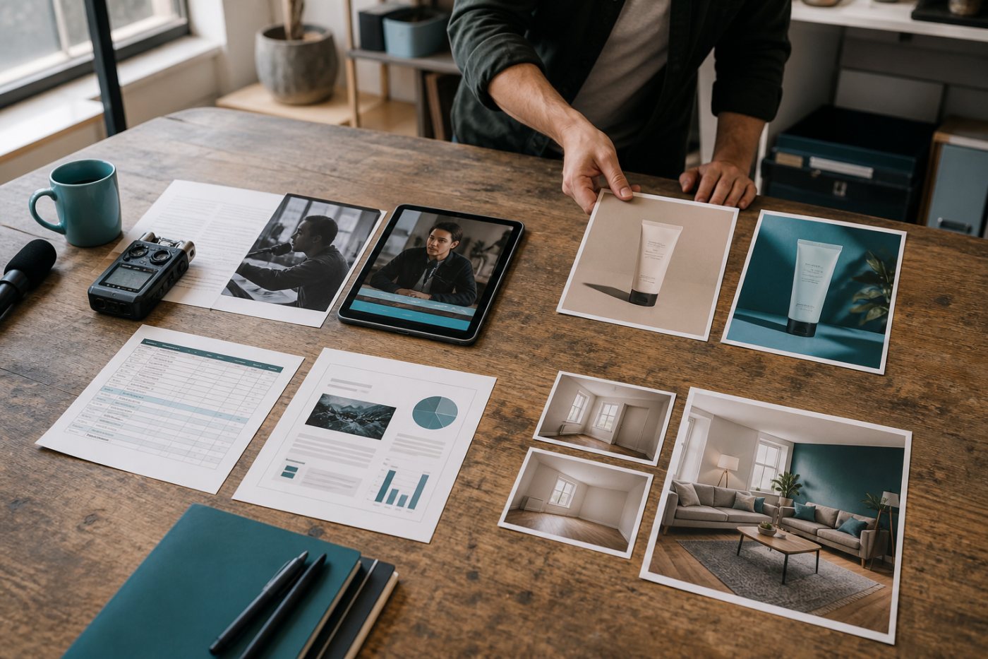 Picsart AI Agents turn different source materials into campaign deliverables that remain paired with their originals for review.