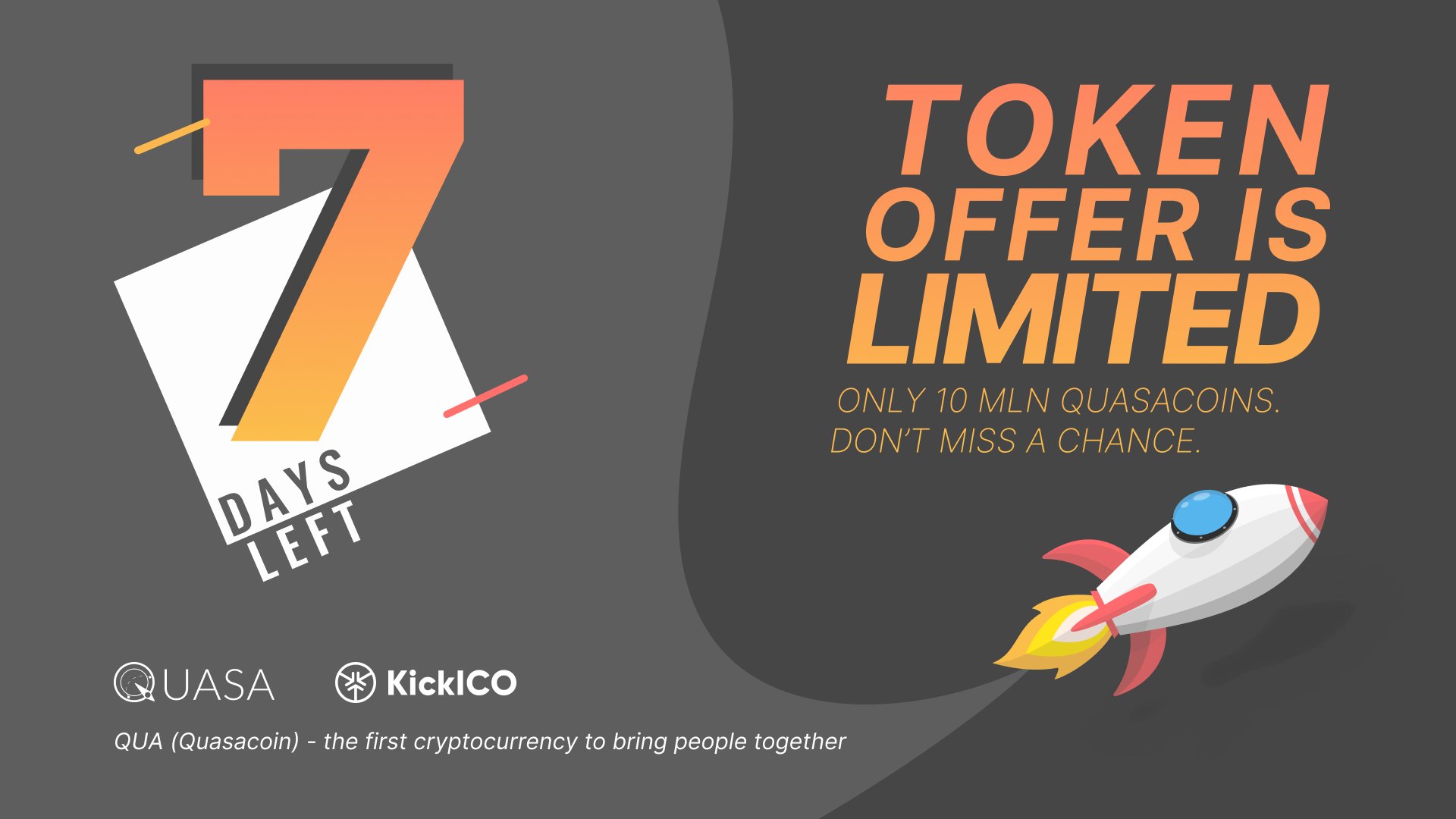 7 days left until the end of the QUASA AIO crowdfunding campaign