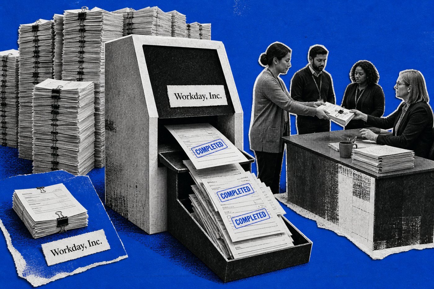 WorkdayのSelf-Service Agentが従業員の定型照会を処理し、人事担当者が例外を確認する運用