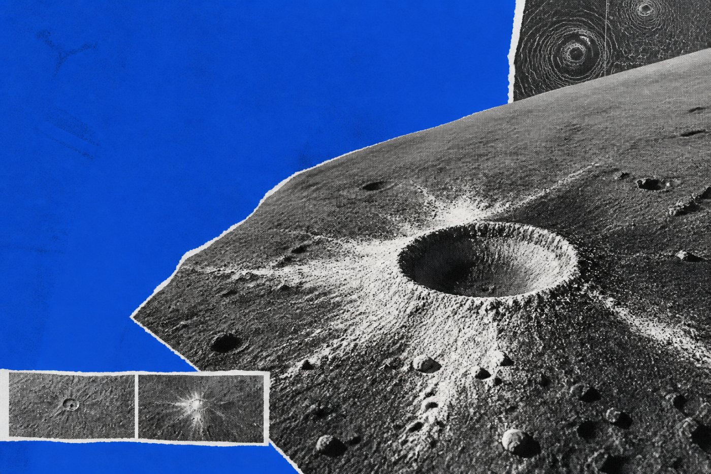 Le cratère lunaire de 18 mètres entouré d’éjectas sombres et de matériaux frais plus brillants