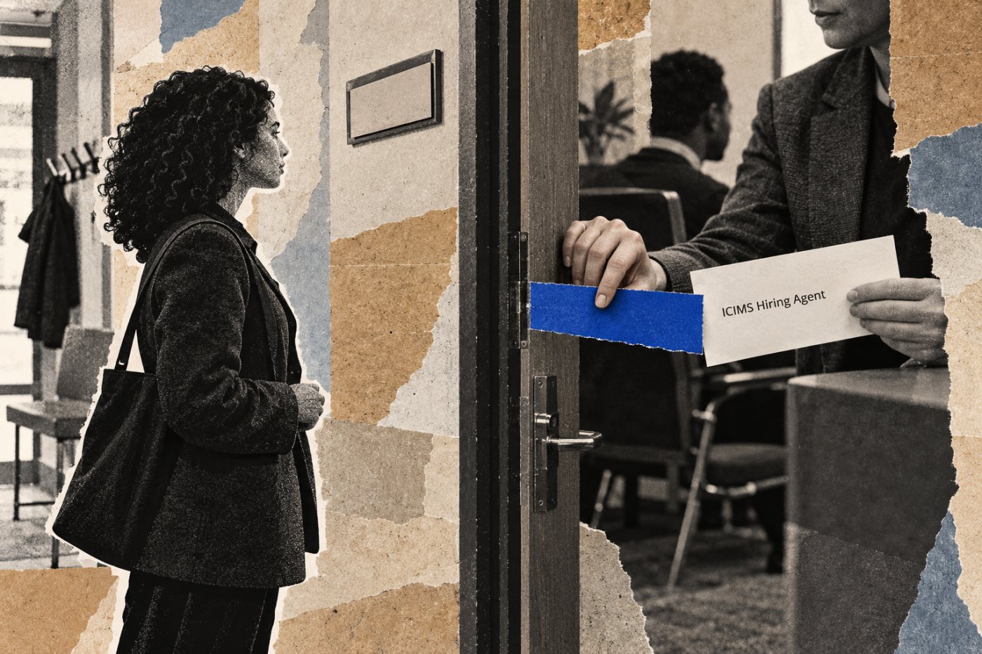 Um convite preparado pelo ICIMS Hiring Agent aguarda a confirmação da equipe antes de chegar ao candidato.