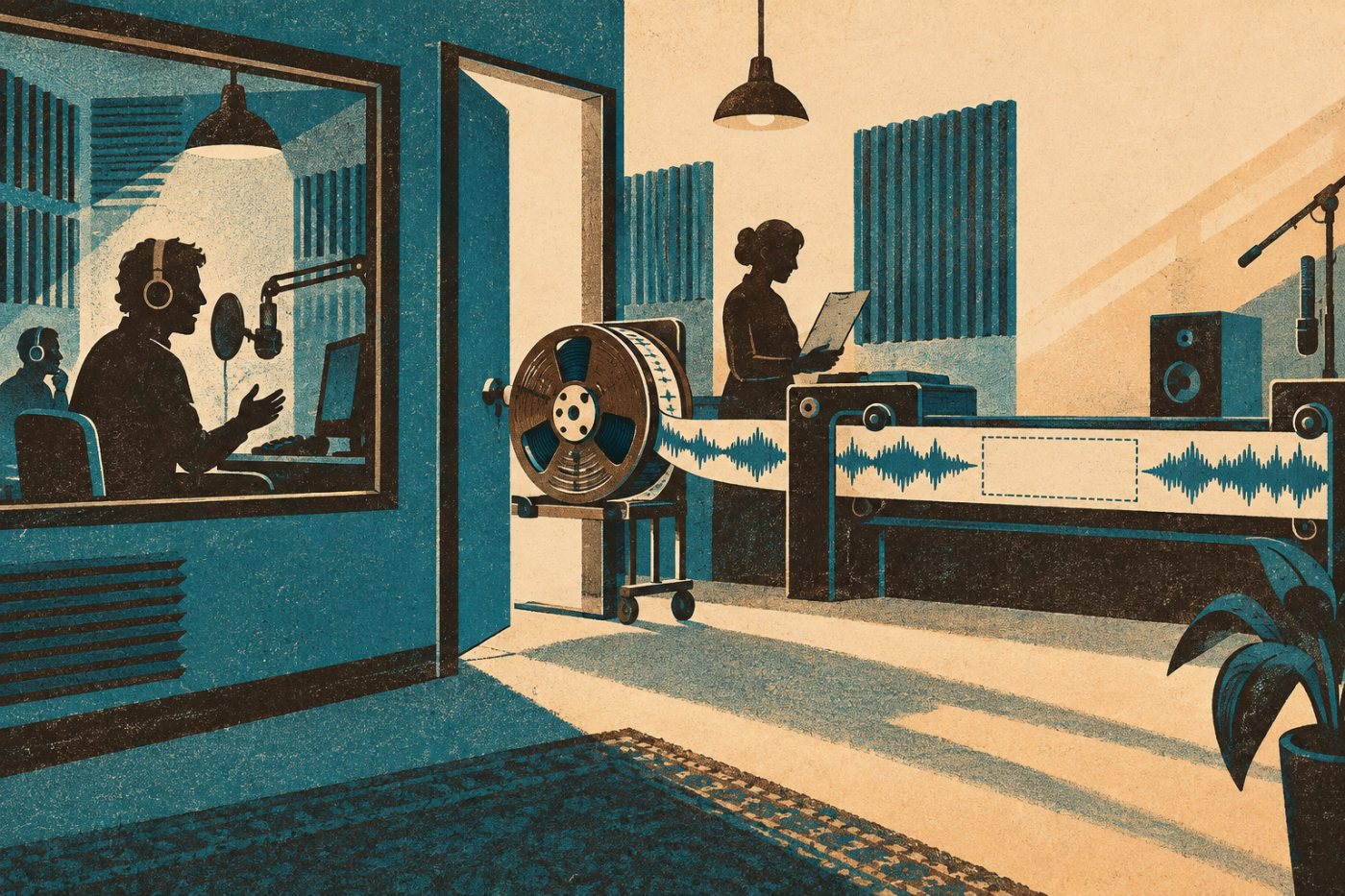 A completed Speakeasy podcast episode reaches Barometer’s assessment stage before publication and advertising delivery.