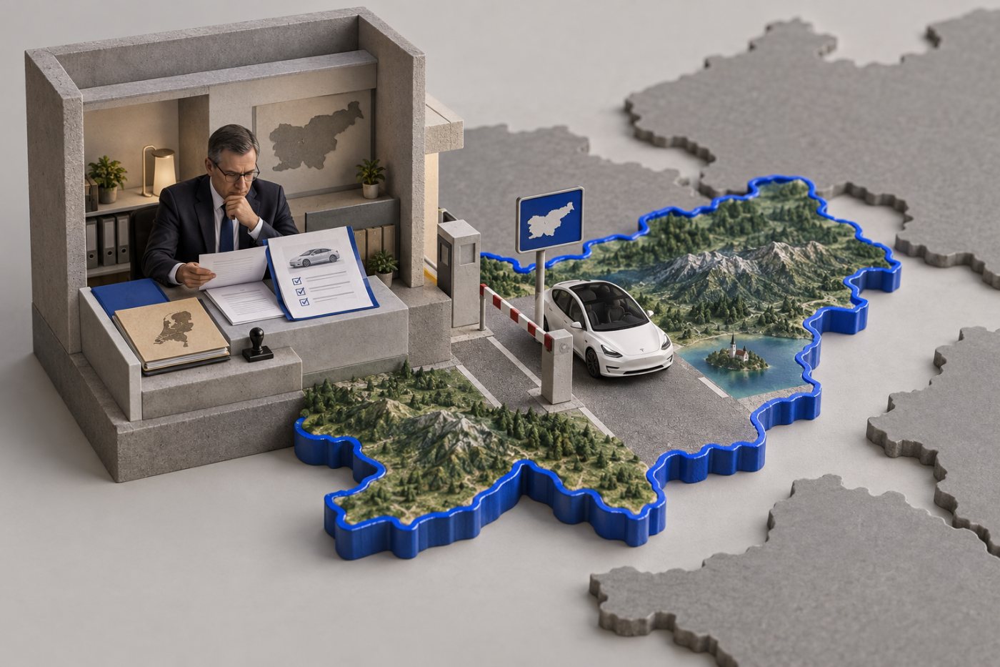 Reconnaissance slovène de l’homologation temporaire du Tesla FSD supervisé, limitée au territoire national.