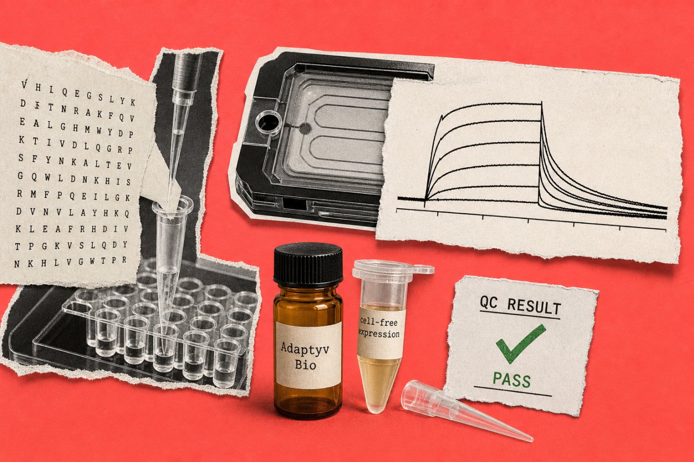 डिजिटल प्रोटीन अनुक्रम से DNA संश्लेषण, कोशिका-मुक्त अभिव्यक्ति और बाइंडिंग मापन तक का कार्यप्रवाह