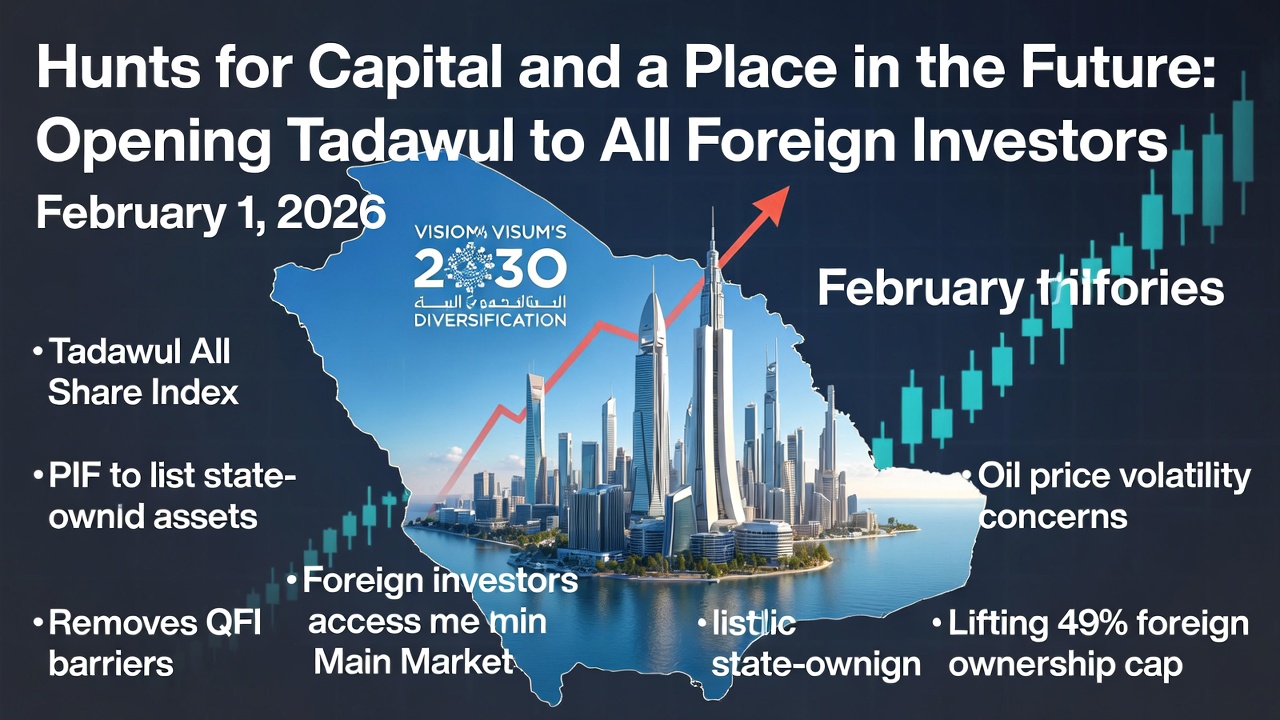 Saudi Arabia Hunts for Capital and a Place in the Future: Opening Tadawul to All Foreign Investors