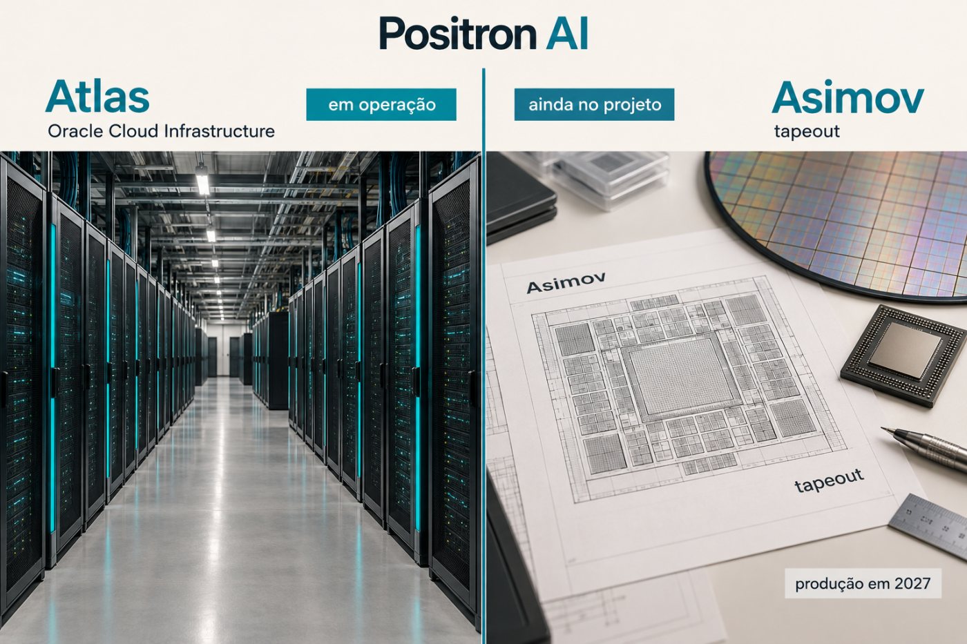 Racks Atlas operam na Oracle Cloud enquanto o processador Asimov permanece em desenvolvimento antes do tapeout.