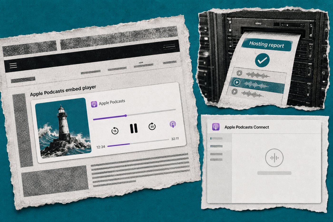 Lượt phát từ trình nhúng Apple Podcasts đi tới báo cáo hosting nhưng không xuất hiện trong Apple Podcasts Connect Analytics.
