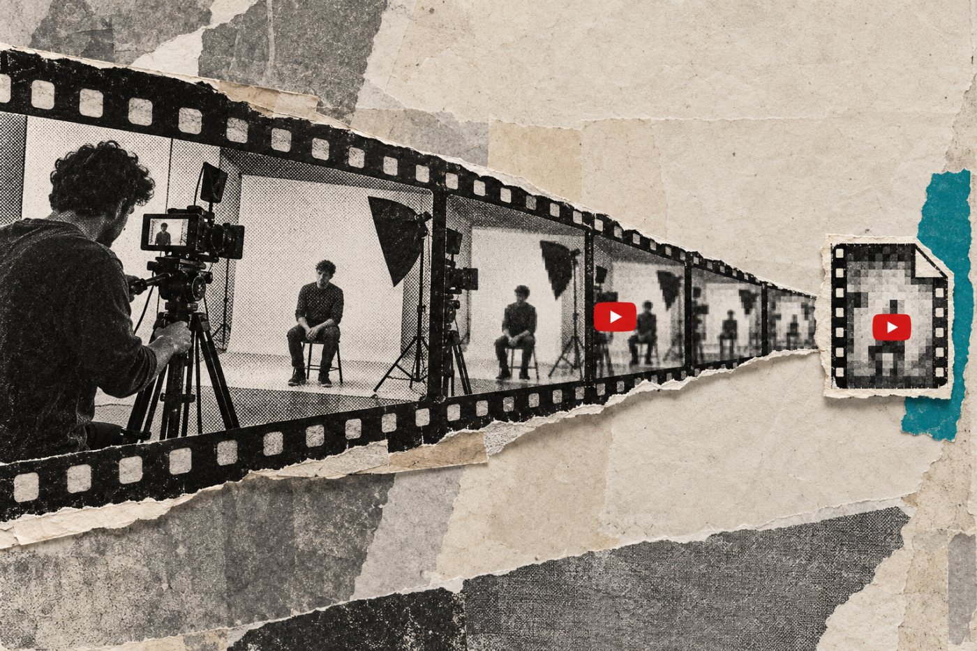 En YouTube-opplasting blir til én Studio-nedlasting som kan være begrenset til 720p.