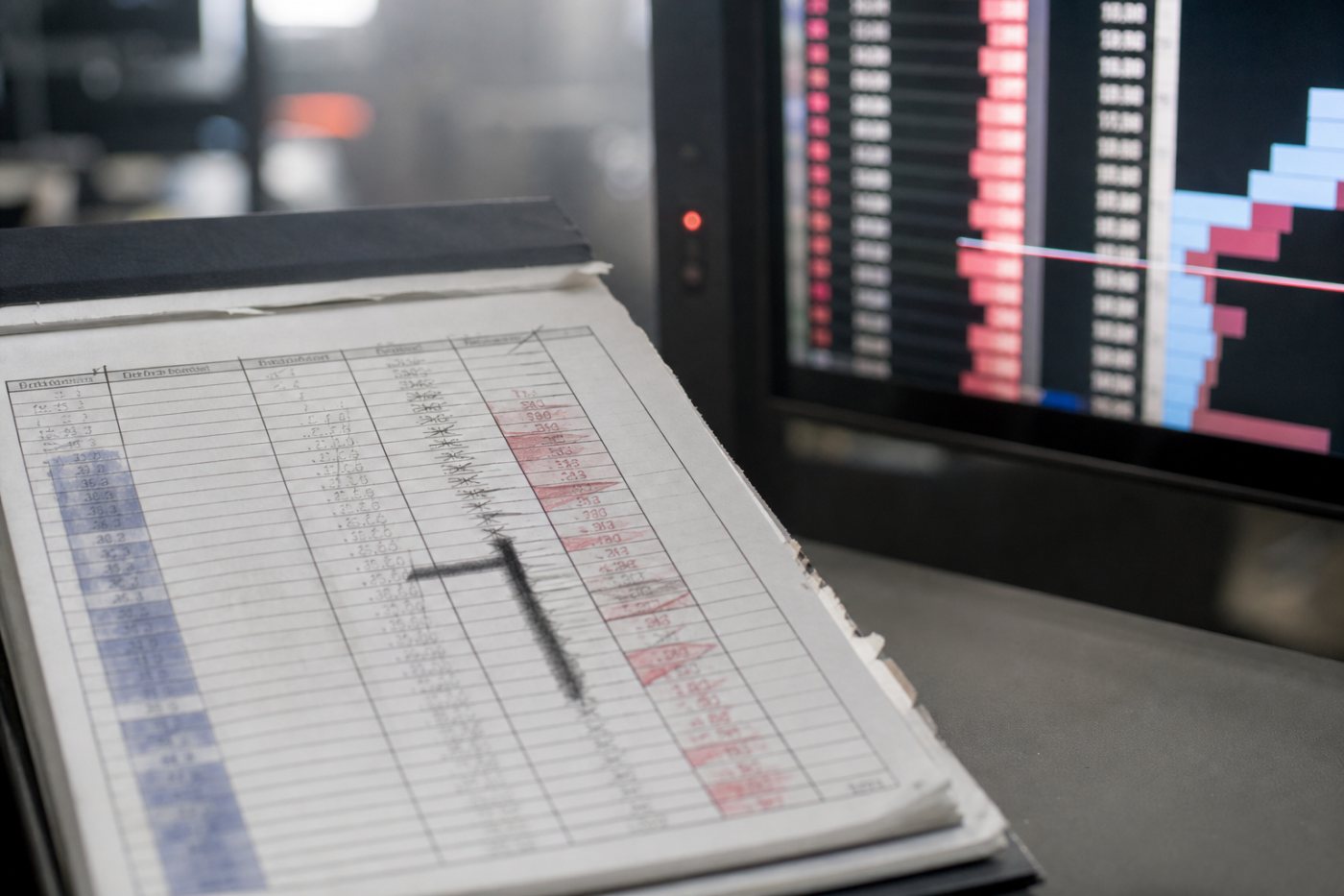 A market buy consumes shares at several ask prices, demonstrating slippage from limited liquidity.