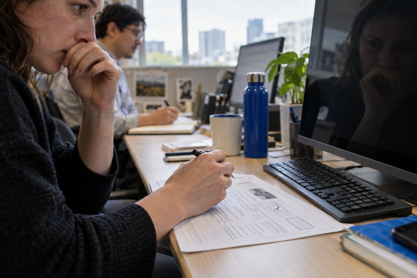 Unterschied zwischen akuter Erwartung eines Arbeitsplatzverlusts und allgemeiner Sorge über KI im Beruf