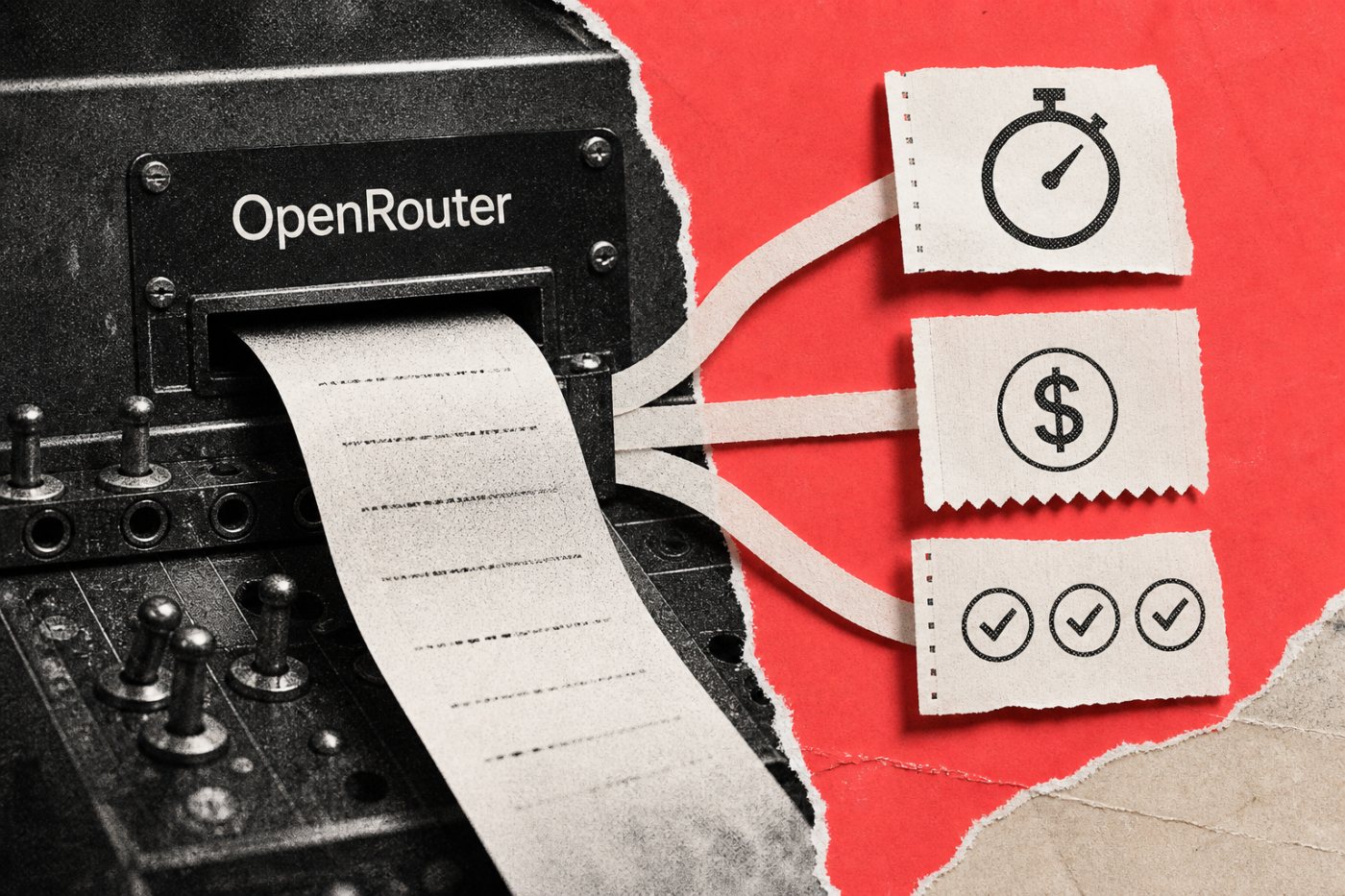 OpenRouter routes one application request among different models and providers while preserving the existing integration.