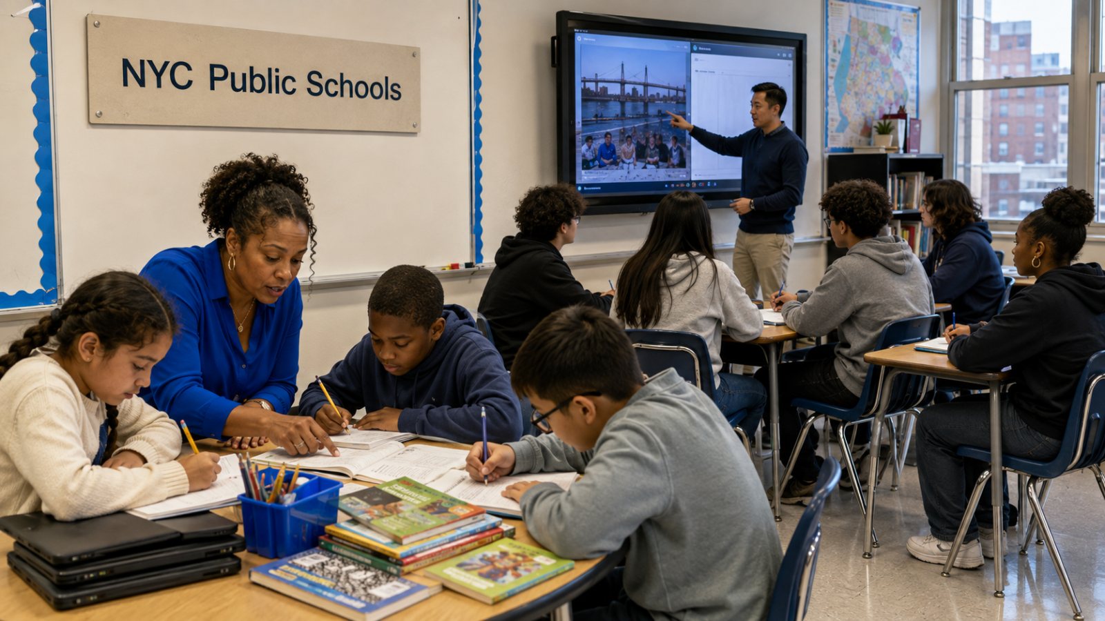 Nova York veta IA até o 8º ano — ensino médio terá uso supervisionado