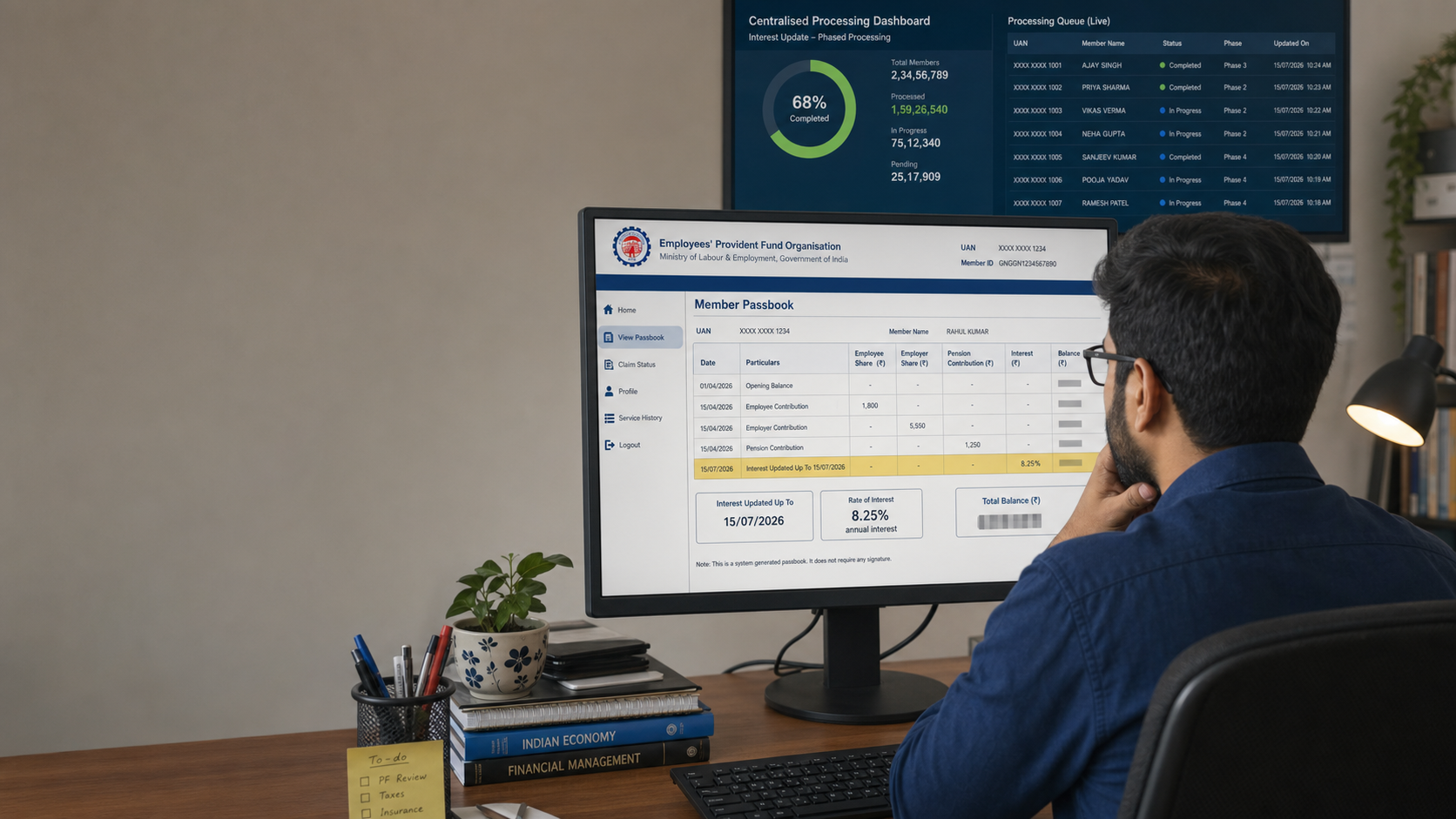 EPF FY 2025-26 ब्याज जमा प्रक्रिया: PF बैलेंस कैसे जांचें