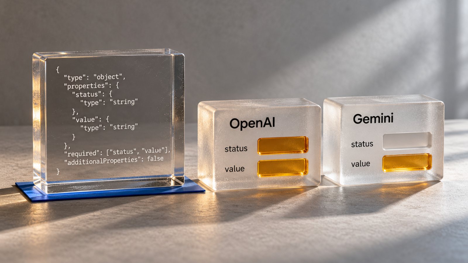 انقل JSON Schema بين OpenAI وGemini: المجموعة المشتركة أصغر مما تتوقع