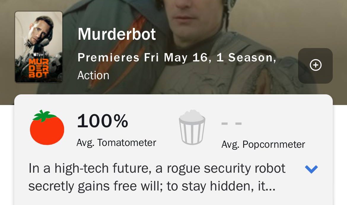 Apple’s New Sci-Fi Comedy Series “Murderbot” Scores Perfect 100% on Rotten Tomatoes