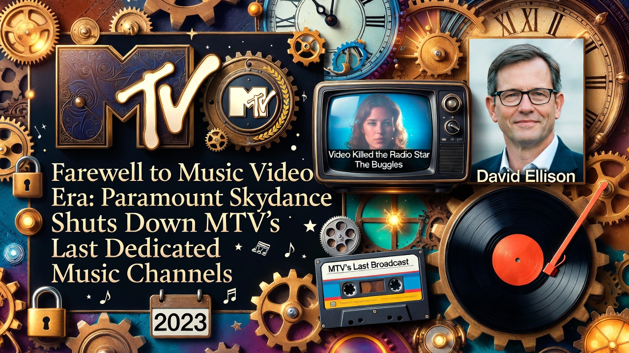 Farewell to the Music Video Era: Paramount Skydance Shuts Down MTV's Last Dedicated Music Channels