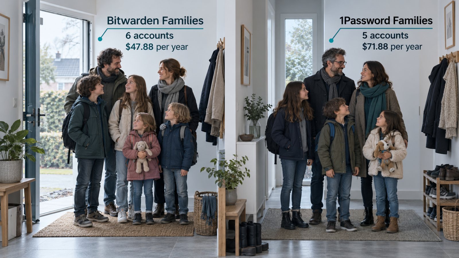 Bitwarden of 1Password: €20 per jaar botst met eenvoud voor gezinnen