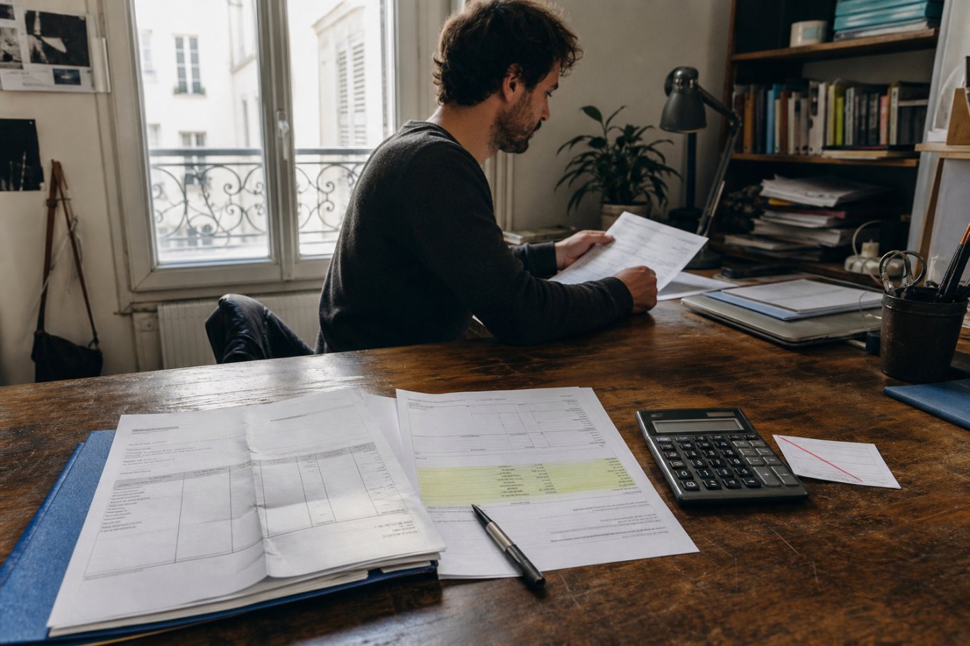 Calcul séparant le solde impayé, les pénalités quotidiennes et l’indemnité forfaitaire unique de 40 €.