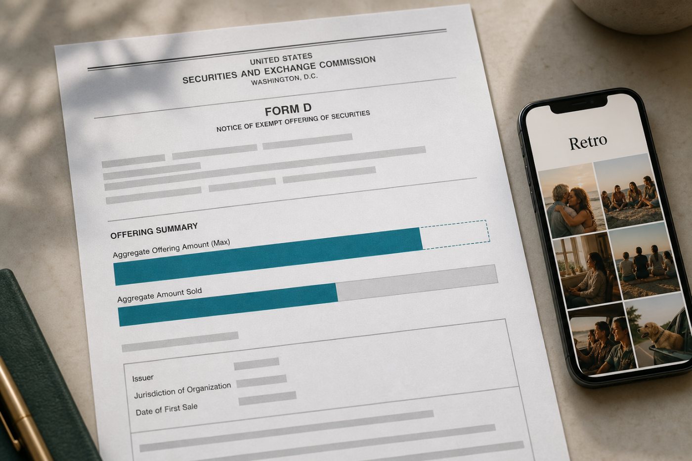 Desglose del Form D de Lone Palm Labs entre oferta total, importe vendido y capital no colocado