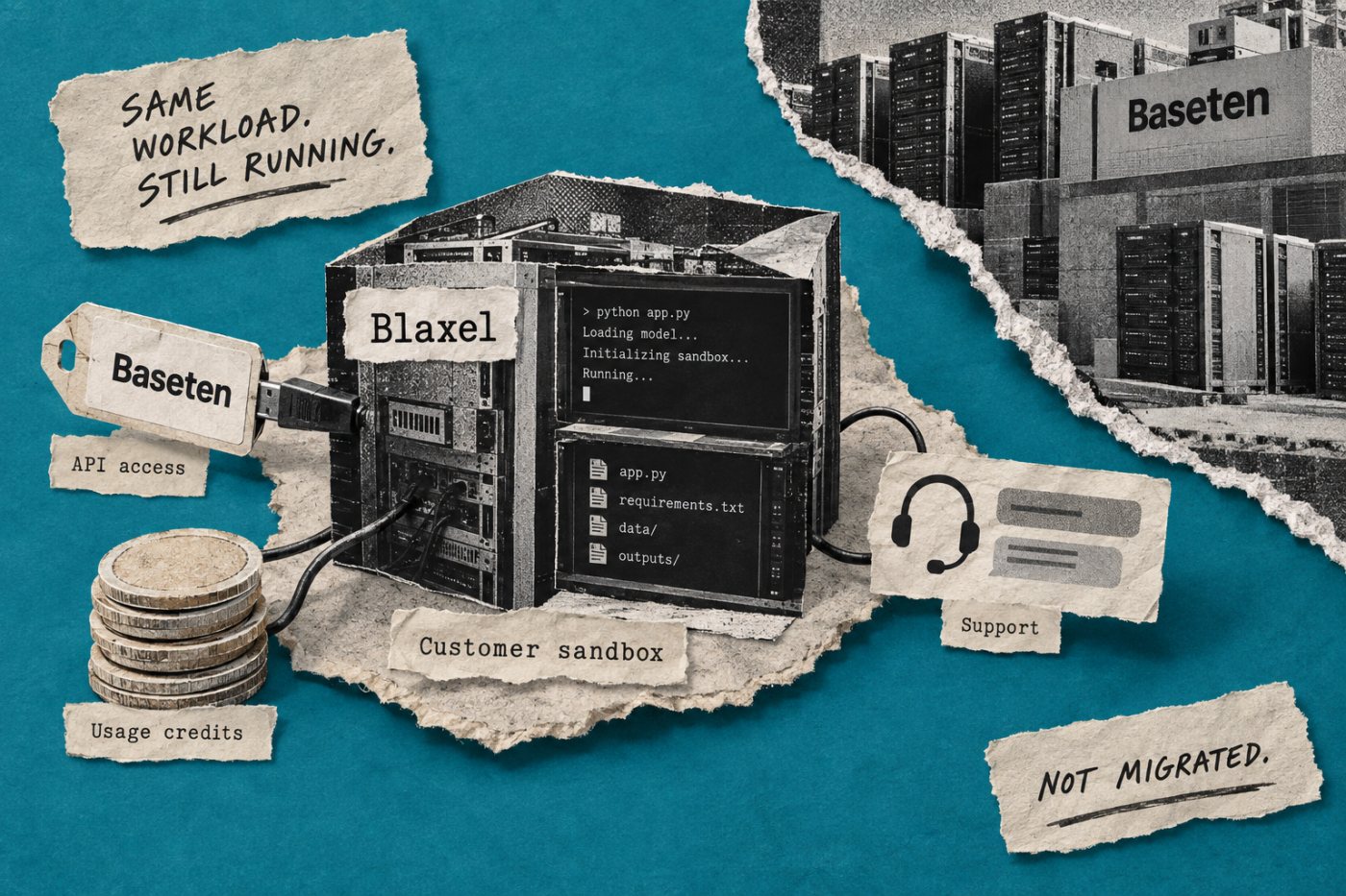 Сервис Blaxel продолжает работу после сделки с сохранением доступа, API-ключей, кредитов и поддержки.