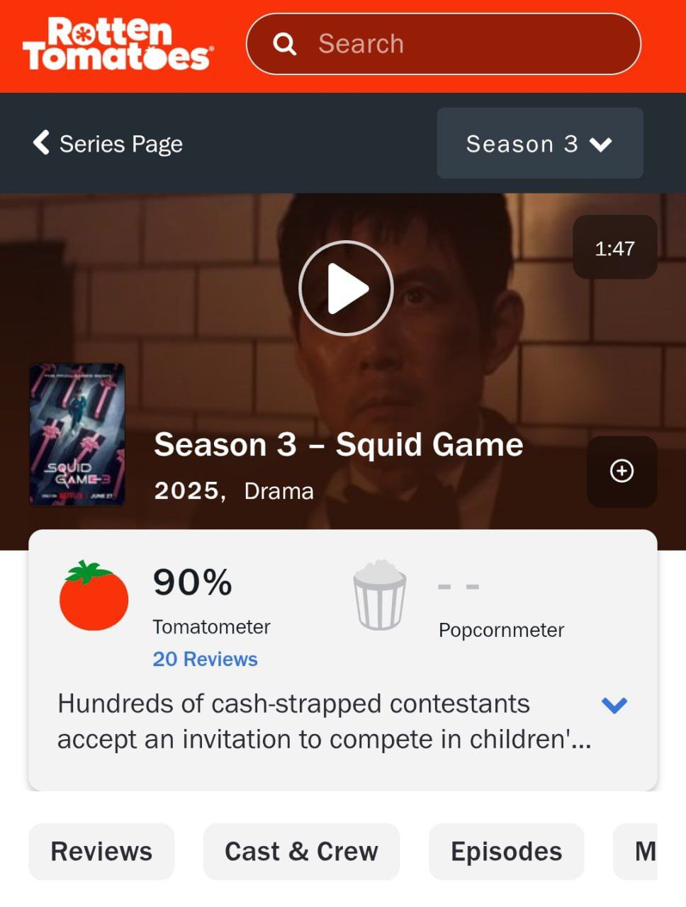 Squid Game Season 3: Netflix’s Greatest Series Ever with a 90% Rotten Tomatoes Triumph