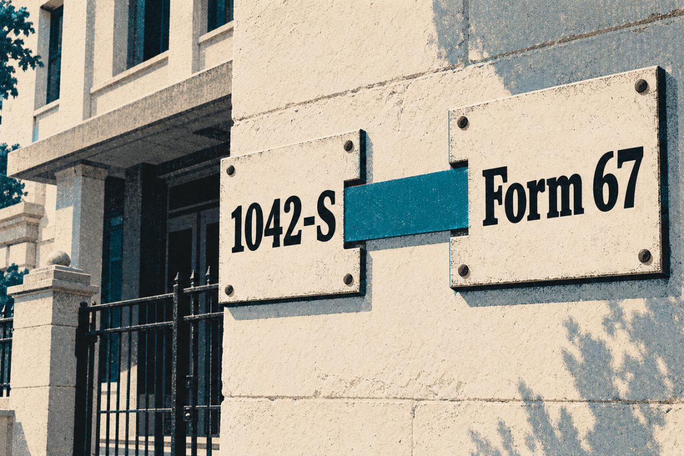 अमेरिकी कर कटौती के Form 1042-S अभिलेख से भारतीय Form 67 के विदेशी कर क्रेडिट दावे का संबंध।