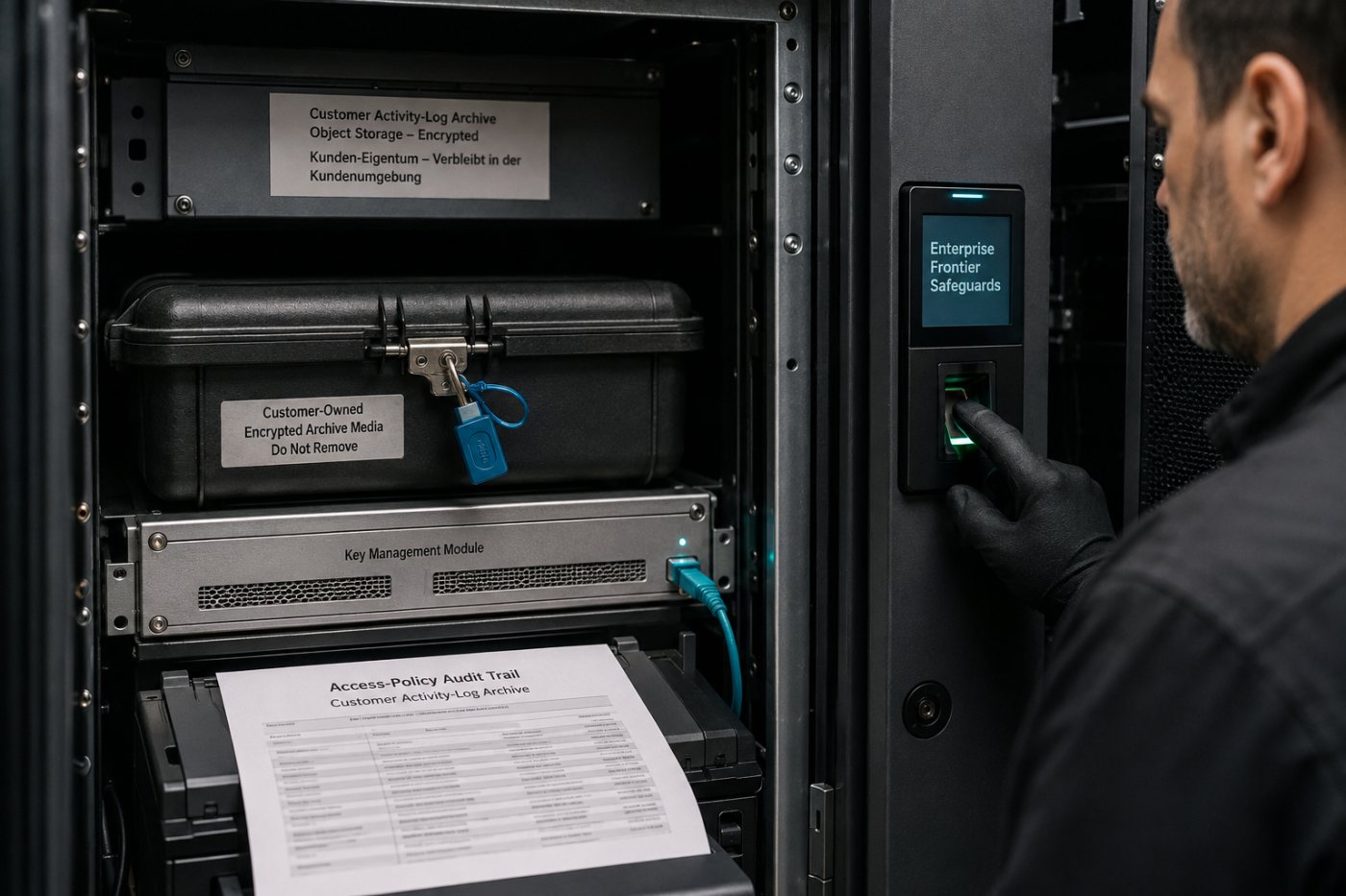 EFS speichert Claude-Aktivitätsdaten unter kundeneigenen Schlüsseln in der Cloud-Infrastruktur des Unternehmens.
