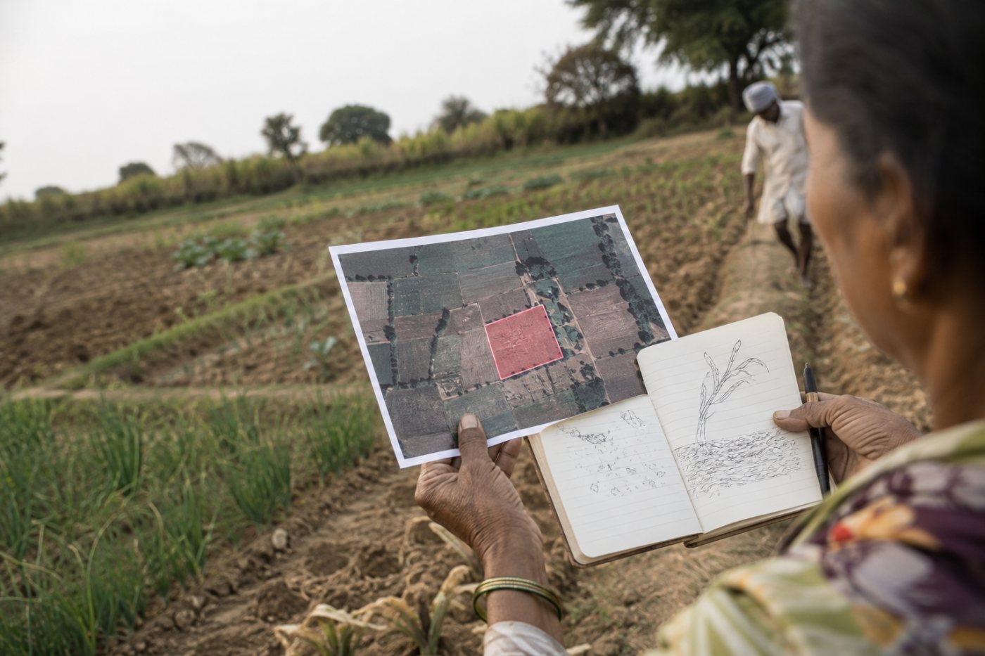 Terrastack के लिए उपग्रह और कृषि डेटा से छोटे खेत की भूखंड-स्तरीय स्थिति का आकलन