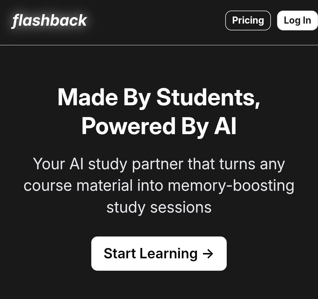 Flashback: A Game-Changing Study Tool That Turns Any Material into Flashcards and Explains Topics Like a Tutor
