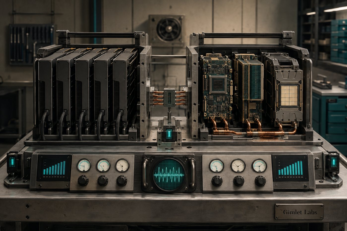 একই model workload-এ homogeneous GPU ও multi-silicon deployment-এর latency, throughput ও power যাচাই
