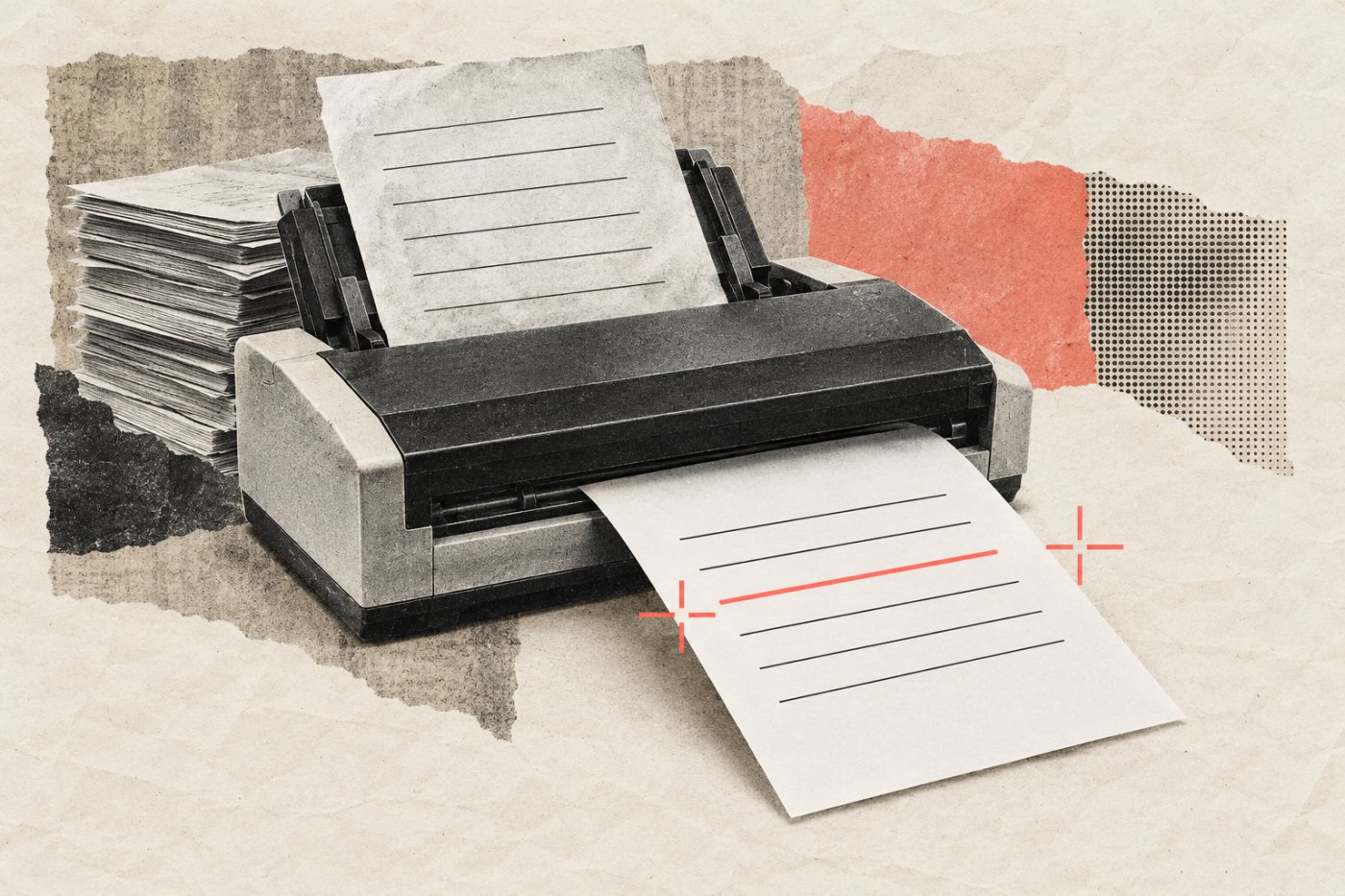 En scannet side bliver til en PDF, der kan rettes før underskrift i Acrobat Pro.