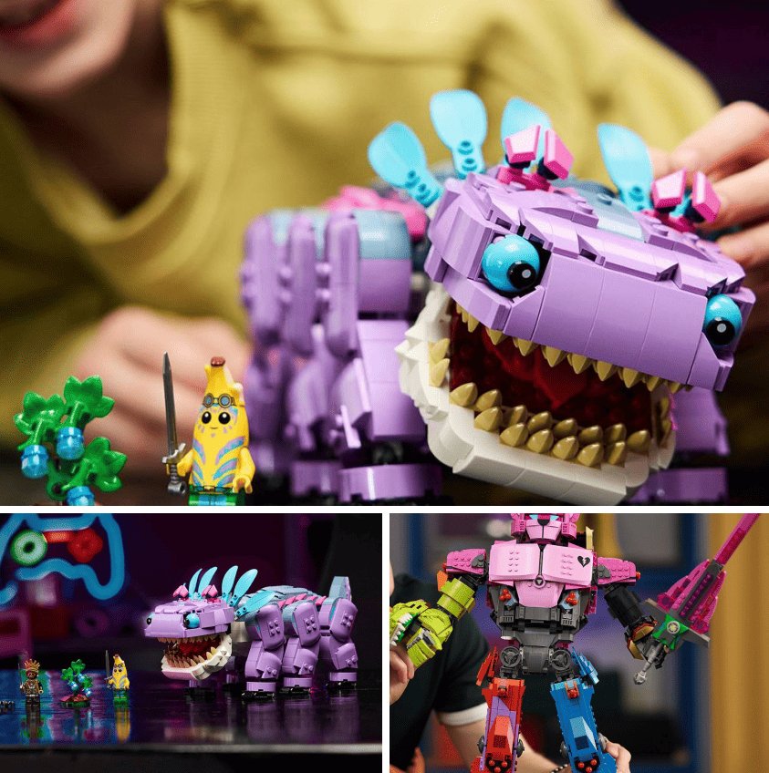 LEGO and Fortnite Team Up: Four New Sets Featuring Klombo and Mecha Team Leader Announced